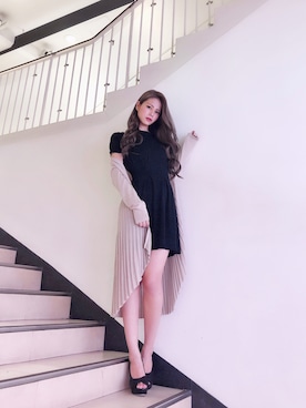 「LIPSERVICE（リップサービス）のアイテム（その他アウター）」を使った、SAKIさん（レディース・167cm）の春コーディネート