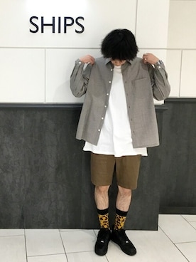 「ウール」｜木原さん（メンズ・180cm）の夏コーディネート
