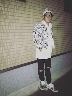 「JOYRICH」｜「アイテム（その他アウター）」を使った、SHOOHSさん（メンズ・166cm）の春コーディネート
