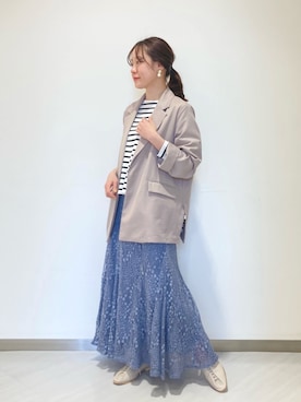 ななこさん（レディース・151cm）の春コーディネート