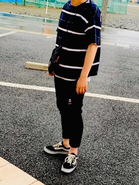 「HARUSAKU CC」｜Akihito Itoさん（メンズ・170cm）の夏コーディネート
