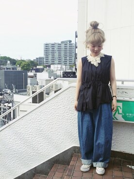 「Dot＆Stripes CHILD　WOMAN」｜O-ishiさん（レディース・149cm）の春コーディネート