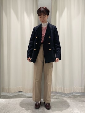 「My Fav. CHILD WOMAN（マイファブチャイルドウーマン）のアイテム」を使った、O-ishiさん（レディース・158cm）の冬コーディネート