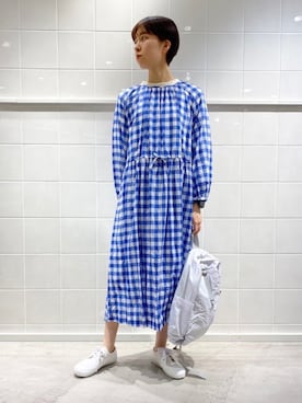 「PAR ICI（パーリッシィ）のアイテム（ワンピース）」を使った、O-ishiさん（レディース・158cm）の春コーディネート