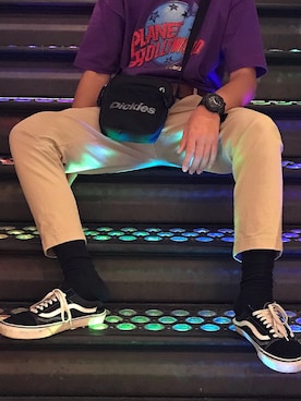 Dickies/ディッキーズ ワイドテーパード9分丈ワークパンツを使った人気 ...