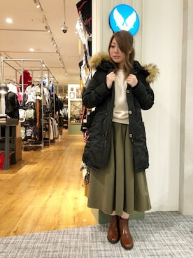 YUMIEさん(レディース・160cm)の冬コーディネート