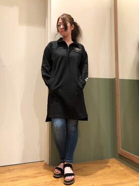 「PREORDER」｜YUMIEさん（レディース・160cm）の夏コーディネート
