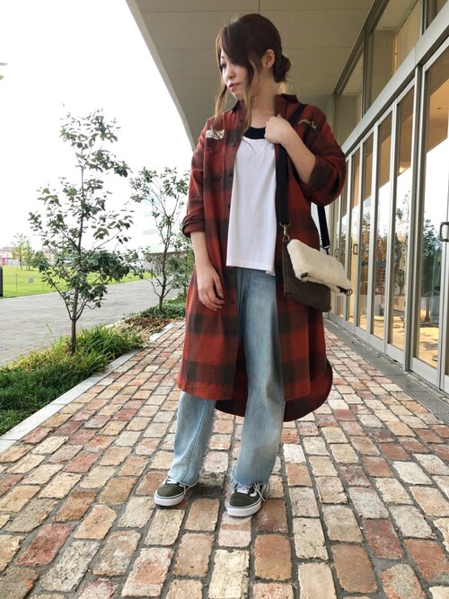 Avirexららぽーと名古屋yumieさんのシャツワンピースを使ったコーディネート Zozotown