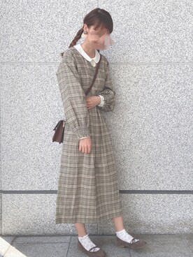 「WEAR」｜「アイテム（ワンピース/ドレス）」を使った、玲奈さん（レディース・159cm）の夏コーディネート