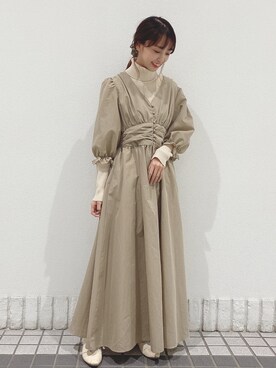「Crisp（クリスプ）のアイテム（その他シューズ）」を使った、玲奈さん（レディース・159cm）の冬コーディネート