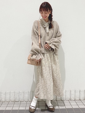 玲奈さん（レディース・159cm）の冬コーディネート