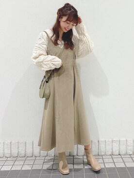 玲奈さん（レディース・157cm）の冬コーディネート