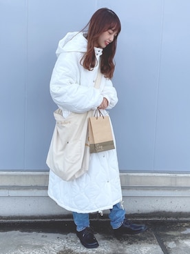 玲奈さん(レディース・157cm)の冬コーディネート