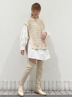 玲奈さん（レディース・157cm）の春コーディネート