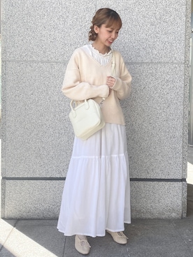 玲奈さん（レディース・157cm）の春コーディネート