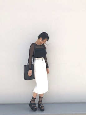 shioneさん（レディース・159cm）の夏コーディネート