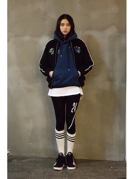 「model」｜「アイテム（ジャケット/アウター）」を使った、romanticcrownさん（レディース・170cm）の冬コーディネート