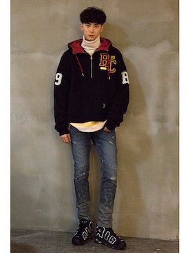 「black」｜「アイテム（その他）」を使った、romanticcrownさん（メンズ・184cm）の冬コーディネート