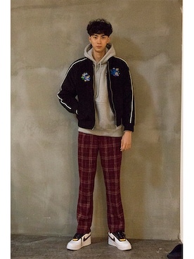 「pants」｜「アイテム（その他）」を使った、romanticcrownさん（メンズ・184cm）の冬コーディネート