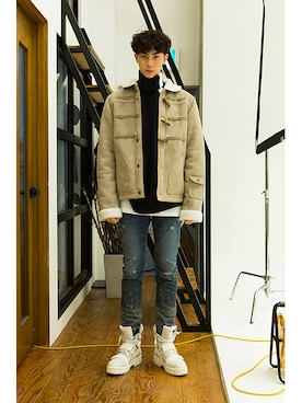 romanticcrownさん（メンズ・184cm）の冬コーディネート