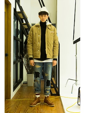 romanticcrownさん（メンズ・184cm）の冬コーディネート