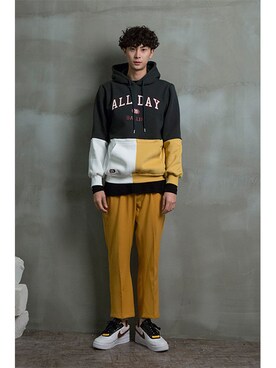 「hoodie」｜romanticcrownさん（メンズ・184cm）の冬コーディネート