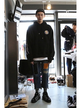 「oversize」｜romanticcrownさん（メンズ・184cm）の冬コーディネート