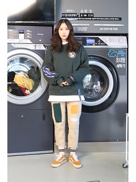 「pants」｜「アイテム（その他）」を使った、romanticcrownさん（レディース・171cm）の春コーディネート
