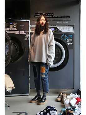 「pants」｜「アイテム（その他）」を使った、romanticcrownさん（レディース・171cm）の春コーディネート