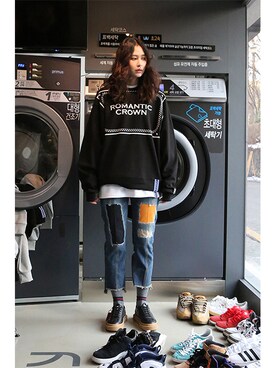 「pants」｜「アイテム（その他）」を使った、romanticcrownさん（レディース・171cm）の春コーディネート