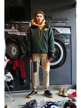 「pants」｜「アイテム（その他）」を使った、romanticcrownさん（メンズ・184cm）の春コーディネート