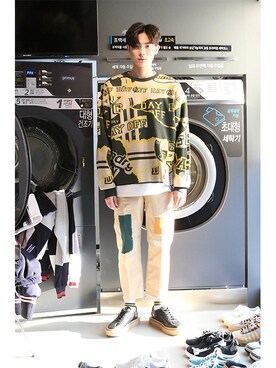 「pants」｜「アイテム（その他）」を使った、romanticcrownさん（メンズ・184cm）の春コーディネート