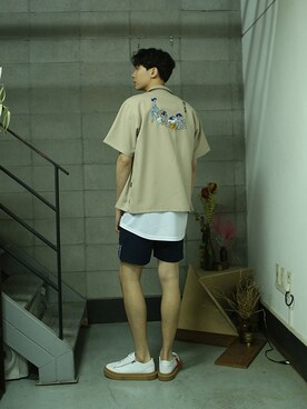 「pants」｜「アイテム（その他）」を使った、romanticcrownさん（メンズ・184cm）の春コーディネート