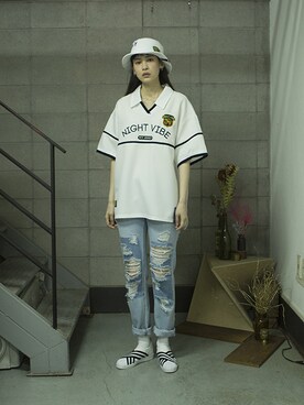 「pants」｜「アイテム（その他）」を使った、romanticcrownさん（レディース・171cm）の夏コーディネート