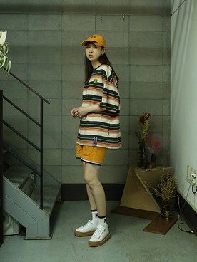 「shorts」｜「アイテム（その他）」を使った、romanticcrownさん（レディース・171cm）の夏コーディネート