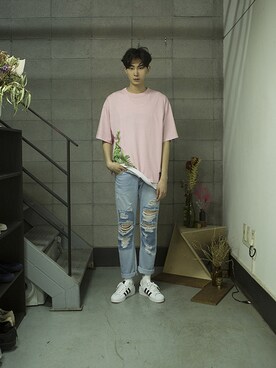 「pants」｜「アイテム（その他）」を使った、romanticcrownさん（メンズ・184cm）の夏コーディネート