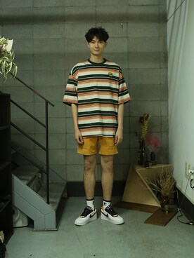 「pants」｜「アイテム（その他）」を使った、romanticcrownさん（メンズ・184cm）の夏コーディネート