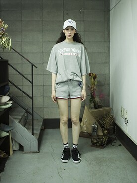「shorts」｜「アイテム（その他）」を使った、romanticcrownさん（レディース・171cm）の夏コーディネート