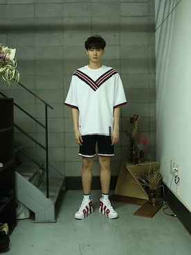 「shorts」｜「アイテム（その他）」を使った、romanticcrownさん（メンズ・184cm）の夏コーディネート