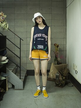 「shorts」｜「アイテム（その他）」を使った、romanticcrownさん（レディース・171cm）の夏コーディネート