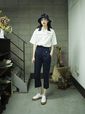「pants」｜「アイテム（その他）」を使った、romanticcrownさん（レディース・171cm）の夏コーディネート
