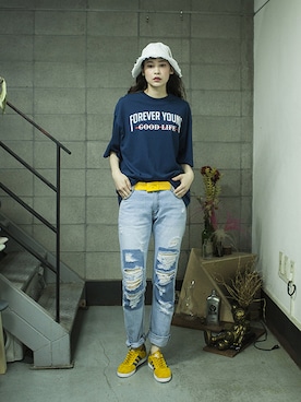 「pants」｜「アイテム（その他）」を使った、romanticcrownさん（レディース・171cm）の夏コーディネート