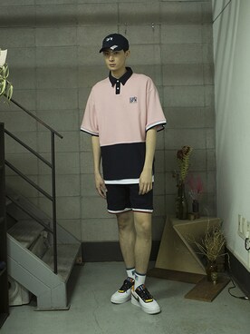 「pants」｜「アイテム（その他）」を使った、romanticcrownさん（メンズ・184cm）の夏コーディネート