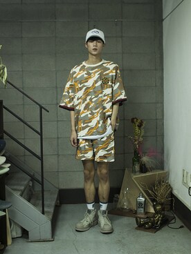 「shorts」｜「アイテム（その他）」を使った、romanticcrownさん（メンズ・187cm）の夏コーディネート