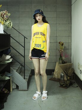 「shorts」｜「アイテム（その他）」を使った、romanticcrownさん（レディース・171cm）の夏コーディネート