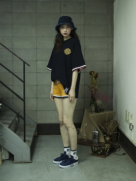 「shorts」｜「アイテム（その他）」を使った、romanticcrownさん（レディース・171cm）の夏コーディネート