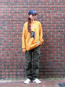 「ROMANTIC CROWN（ロマンティッククラウン）のアイテム」を使った、romanticcrownさん（レディース・163cm）の冬コーディネート