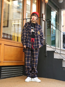 「ROMANTIC CROWN（ロマンティッククラウン）のアイテム」を使った、romanticcrownさん（レディース・162cm）の冬コーディネート