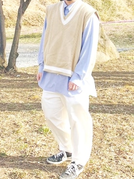 「ZOZO（ゾゾ）のアイテム（ジャケット/アウター）」を使った、ＫＥＮTＹさん（メンズ・168cm）の春コーディネート
