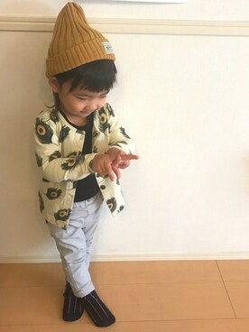 oshizoooooさん（キッズ・90cm）の冬コーディネート